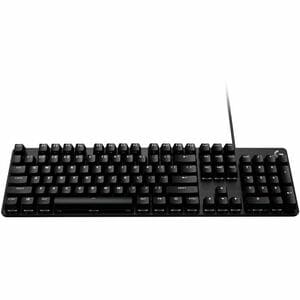 Logitech G G412 SE 坚固耐用 游戏键盘 - 电缆 连接 - USB 2.0 接口 - LED - 英文 - 黑 - 机械 按键开关 - Windows 10, Mac OS X 10.14 Mojave - PC, Mac -