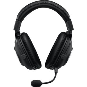 Logitech G PRO X 有线 头戴式 立体声 游戏用头戴式耳机 - 黑 - 双声道 - 头戴护耳式 - 35 欧姆 - 20 Hz 到 20 kHz - 200 cm 线缆 - 心形麦克风, 单向, 驻极体, 降噪 麦克风
