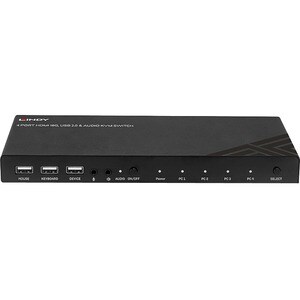 LINDY KVM-Switchbox - 4 Computer - 1 Lokaler Benutzer(n) - 4096 x 2160 - 7 x USB - USB 2.0 - 5 x HDMI - Rackmount