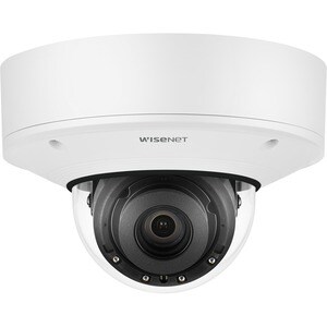Wisenet PNV-A9081RLP 4K Network Camera - Color - Dome - White - 98.43 ft Infrared Night Vision - H.265, H.264, Motion JPEG
