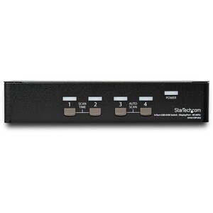 StarTech.com KVM Switchbox - TAA Compliant - 4 Computer(s) - 1 Local User(s) - 3840 x 2160 - 8 x USB - 5 x DisplayPort - 1
