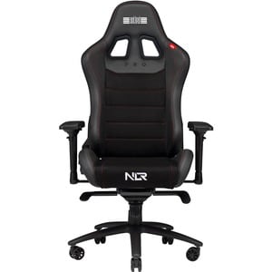 Next Level Racing PRO Gaming Chair- Leather & Suede Edition - For Game - Leather, Carbon Steel, Suede, PU Leather - Black