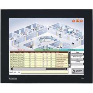 Advantech FPM-219 19" Class Monitor LCD Touchscreen de moldura aberta - 48,3 cm (19") Viewable - Resistivo de 5 fios - 128