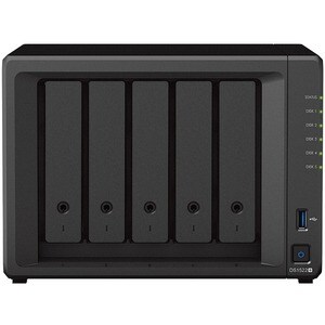Synology DiskStation DS1522+ 5 x Total Bays SAN/NAS Storage System - AMD R1600 Dual-core (2 Core) 2.60 GHz - 8 GB RAM - DD