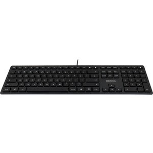CHERRY KC 6000 SLIM Keyboard - Cable Connectivity - USB Interface - English (US) - Black - SX Keyswitch - Multimedia Hot K