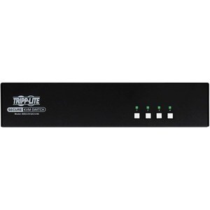 Tripp Lite series Secure KVM Switch, 4-Port, Dual Head, DVI to DVI, NIAP PP4.0, Audio, CAC, TAA - 4 Computer(s) - 1 Local 