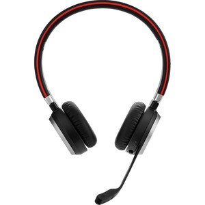 Jabra Evolve 65 Wireless Over-the-head Stereo Headset - Black - Binaural - Ear-cup - 3000 cm - Bluetooth - Noise Cancellin