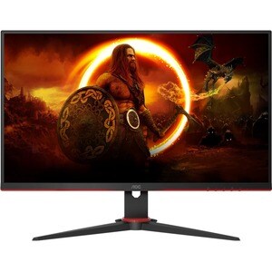 AOC AGON 24G2SPAE/BK 24" Class Full HD Monitor LCD para gaming - 16:9 - Preto, Vermelho - 60.5 cm (23.8") Viewable - Tecno