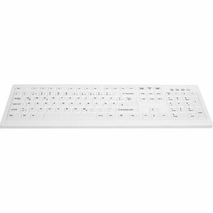 Active Key Keyboard - Cable Connectivity - USB 1.1 Interface - German - White - Membrane/Scissor Keyswitch - PC