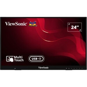 ViewSonic ID2456 24" Class LCD Touchscreen Monitor - 16:9 - 5 ms - 60.5 cm (23.8") Viewable - 1920 x 1080 - Full HD - HDMI