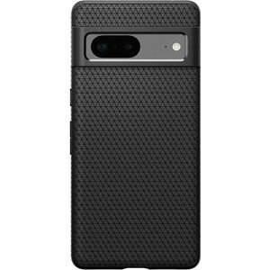 Spigen Liquid Air Case for Google Pixel 7 Smartphone - Geometric Design - Matte Black - 1 - Drop Resistant, Slip Resistant
