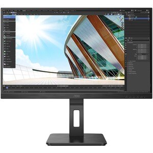 AOC U27P2 27" Class 4K UHD LCD Monitor - 16:9 - Black - 68.6 cm (27") Viewable - In-plane Switching (IPS) Technology - WLE