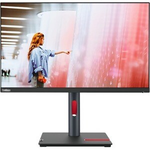 Lenovo ThinkVision P24q-30 24 Zoll Class Webcam WQHD LCD-Monitor - 16:9 Format - Schwarz - 60,5 cm (23,8 Zoll) Viewable - 