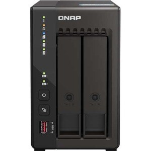 QNAP Turbo NAS TS-253E-8G 2 x Gesamtzahl Einschübe SAN/NAS-Speichersystem - 4 GB Gr�ße Flash-Speicher - Intel Celeron J641
