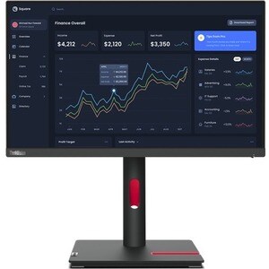 Lenovo ThinkVision T23i-30 23" Class Full HD LCD Monitor - 16:9 - 23" Viewable - In-plane Switching (IPS) Technology - WLE
