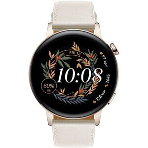 Huawei WATCH GT 3 Smartwatch - 42,30 mm Case Height - 10,20 mm Case Thickness - 42,30 mm Case Width - Schwarz, Stahl Case 