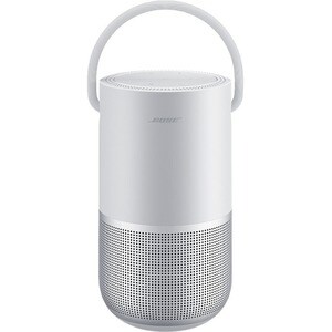 Bose Portable Bluetooth Smart Speaker - Google Assistant, Alexa Supported - Silver - 360° Circle Sound - Wireless LAN - Ba