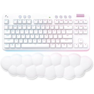 Logitech G G715 Teclado Gaming - Sem fios Conectividade - LED RGB - Inglês (EUA) - QWERTY Layout - Branco - Mecânica Inter