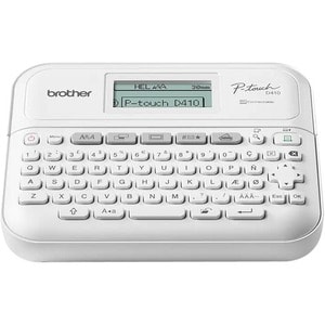 Brother P-touch PTD410 Electronic Label Maker - Thermal Transfer - 20 mm/s Mono - 15 Fonts - 7, 15, 13 Font Size - 180 dpi