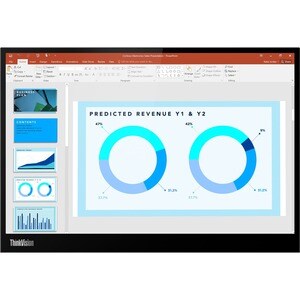 Lenovo ThinkVision M14d 14 Zoll Class LCD-Monitor - 16:10 Format - Schwarz - 35,6 cm (14 Zoll) Viewable - IPS-Technologie 