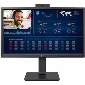 LG 24CQ650N-6N All-in-One Thin Client Celeron N5105 Quad-core (4 Core) 2 GHz - Matte Black - Intel Chip - 4 GB RAM DDR4 SD