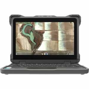 MAXCases Extreme Shell-F Slide Case for Dell 3100/3110 Chromebook 2:1 Convertible 11.6" (Gray/Clear) - For Dell Chromebook