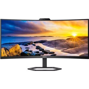 Philips 34E1C5600HE 34" Class Webcam WQHD Ecrã curvo Monitor LCD - 21:9 - 86.4 cm (34") Viewable - Alinhamento vertical (V