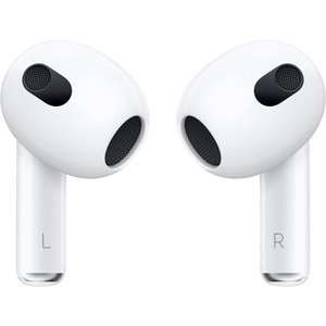 Apple AirPods (3rd Generation) Wireless Earbud Stereo Earset - White - Binaural - In-ear - Bluetooth - Noise Canceling