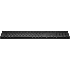 HP Keyboard - Wireless Connectivity - USB Type A Interface - AZERTY Layout - Black - RF - 10 m - 19 Hot Key(s) - PC - AAA 