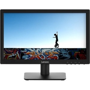 Lenovo D19-10 47 cm (18.5") WXGA WLED LCD Monitor - 16:9 - Black - 482.60 mm Class - Twisted nematic (TN) - 1366 x 768 - 1