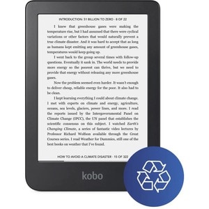 Lector texto digital Kobo Clara 2E - Azul océano - 12000 Libro(s) - 16 GB Flash - 15,2 cm (6") Pantalla - Pantalla Táctil 