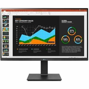 LG 27BQ75QB-B 27" Class WQHD LED Monitor - Textured Black - 27" Viewable - In-plane Switching (IPS) Technology - Edge LED 