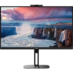 AOC Value-line Q27V5CW/BK 27" Class Webcam WQHD Monitor LCD - Preto - 68.6 cm (27") Viewable - Tecnologia IPS (In-plane sw