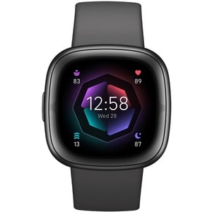 Fitbit Sense 2 FB521 Smart Watch - Graphite, Grey Body Color - Pulse Oximeter Sensor, Heart Rate Monitor - Sleep Monitor, 