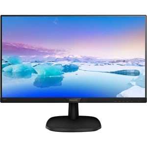 Philips 243V7QJABF Full HD LCD Monitor - 16:9 - Textured Black - 60.5 cm (23.8") Viewable - WLED Backlight - 1920 x 1080 -