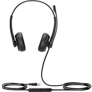 Yealink UH34 Kabel Kopfbügel Stereo Headset - Schwarz - Binaural - 20 Hz bis 20 kHz Frequenzgang - Unidirektional, Elektre