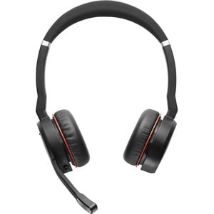 Jabra Evolve 75 Wireless On-ear Stereo Headset - Black - Binaural - Ear-cup - 3000 cm - Bluetooth - 150 Hz to 6.80 kHz - N