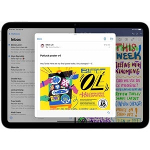 Apple iPad (10th Generation) 平板 - 27.7 cm (10.9") - 4 GB - 64 GB 存储 - 银 - 六核（6 核） - 2360 x 1640 - 原彩技术, 平面转换 (IPS) 技术, 液体视