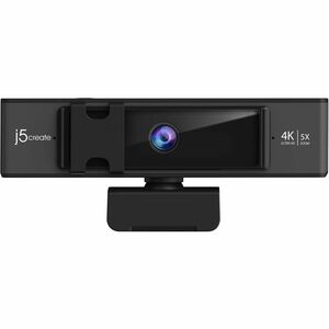 j5create Webcam - 8 Megapixel - 30 fps - Black, Silver - USB Type A/USB Type C - 1 Pack(s) - 4K, 2K, Full HD, HD - 3840 x 