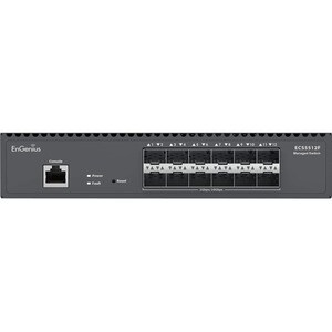 EnGenius Cloud Managed 12-Port 10 Gigabit SFP+ Half-Rack Aggregate Fiber Switch - Manageable - 10 Gigabit Ethernet - 10GBa