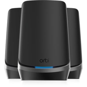Netgear Orbi RBKE963B Wi-Fi 6E IEEE 802.11ax Ethernet Wireless Router - Quad Band - 2.40 GHz ISM Band - 5 GHz UNII Band - 
