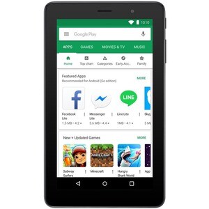 Alcatel 1T 7 Tablet - 17.8 cm (7") - MediaTek MT8321 - 1 GB - 32 GBspacArmazenamento - Preto - Cortex A7 Quad-core (4 núcl