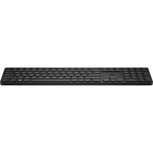 HP 455 Keyboard - Wireless Connectivity - USB Type A Interface - Black - RF - 2.40 GHz - PC - AA Battery Size Supported