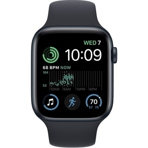 Apple Watch SE Smart Watch - 4.40 cm (1.73") Case Height - 3.80 cm (1.50") Case Width - Midnight Case Color - Midnight Ban
