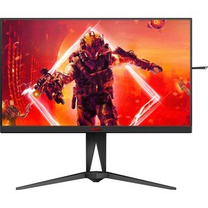 AOC AGON AG275QZN 27" (68.6 cm) Class WQHD Gaming LCD Monitor - 16:9 - Black, Red - 27" (68.6 cm) Viewable - Vertical Alig