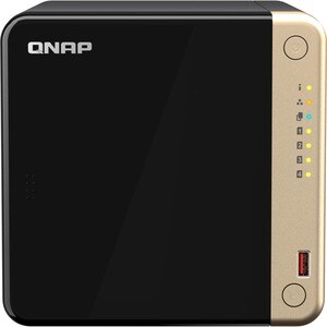 QNAP Turbo NAS TS-464-8G 4 x Gesamtzahl Einschübe SAN/NAS-Speichersystem - 4 GB Größe Flash-Speicher - Intel Celeron N5095