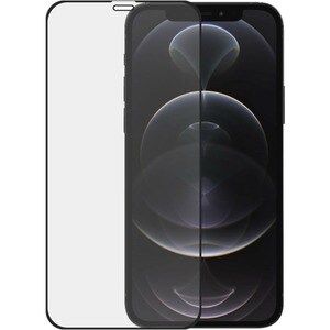 Safe Tempered Glass Screen Protector - Black - For LCD iPhone 12 Pro, iPhone 12 - Drop Resistant, Crack Resistant, Impact 