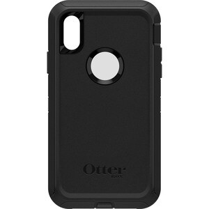 OtterBox Defender Carrying Case Apple iPhone XR Smartphone - Black - Slip Resistant, Dirt Resistant, Dust Resistant, Lint 