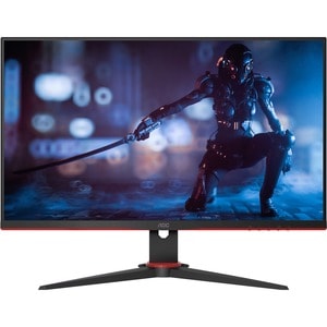 AOC 24G2SE 24" Class Full HD Gaming LCD Monitor - Red, Black - 23.8" Viewable - Vertical Alignment (VA) - LED Backlight - 