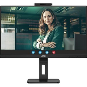 AOC 24P3CW 24 Zoll Class Webcam Full HD LCD-Monitor - 16:9 Format - Schwarz - 60,5 cm (23,8 Zoll) Viewable - IPS-Technolog